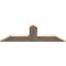 Ekena Millwork Portland Smooth Timber Gable Bracket, Douglas Fir, 48"W x 16"H x 1 1/2"D x 5 1/2"F, 8/12 Pitch GBW048X16X0206POR00SDF - alternate 4